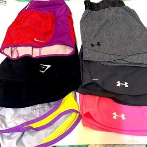 Bundle of 6 athletic shorts. Size xs. All are in excellent condition.